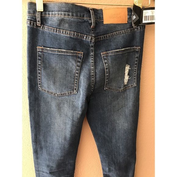 Cheap Monday second skin skinny distressed jeans - Picture 5 of 5